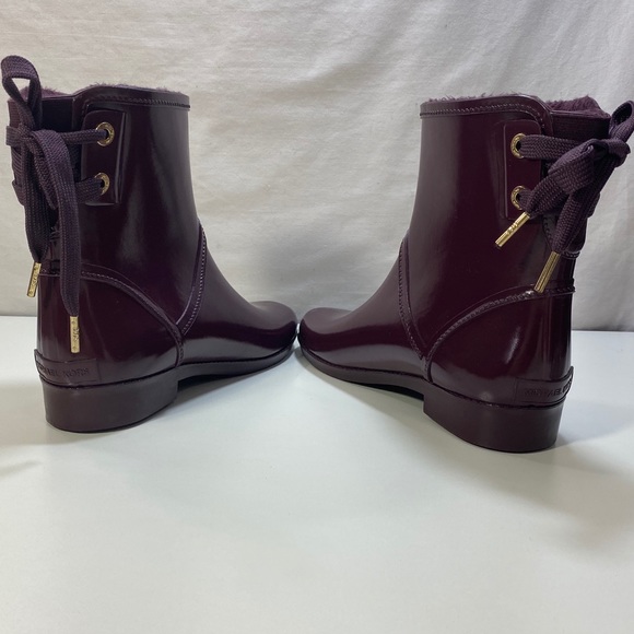 Michael Kors Larson Back-Tie Rain Booties Boot - Picture 5 of 6